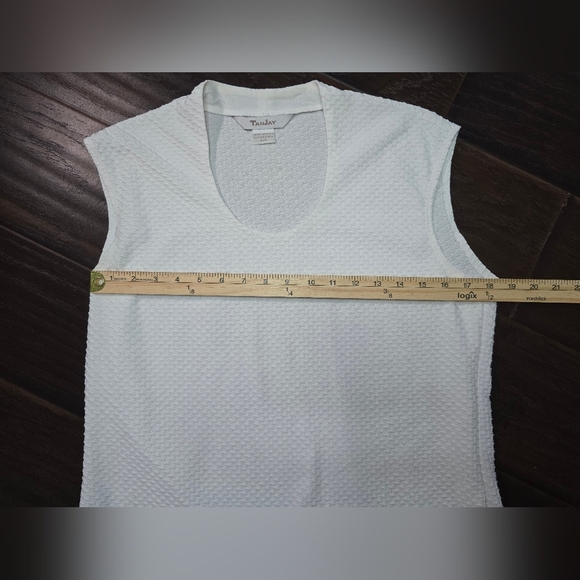 Tanjay Womens Textured Sleeveless Tank Size Small - Picture 4 of 6